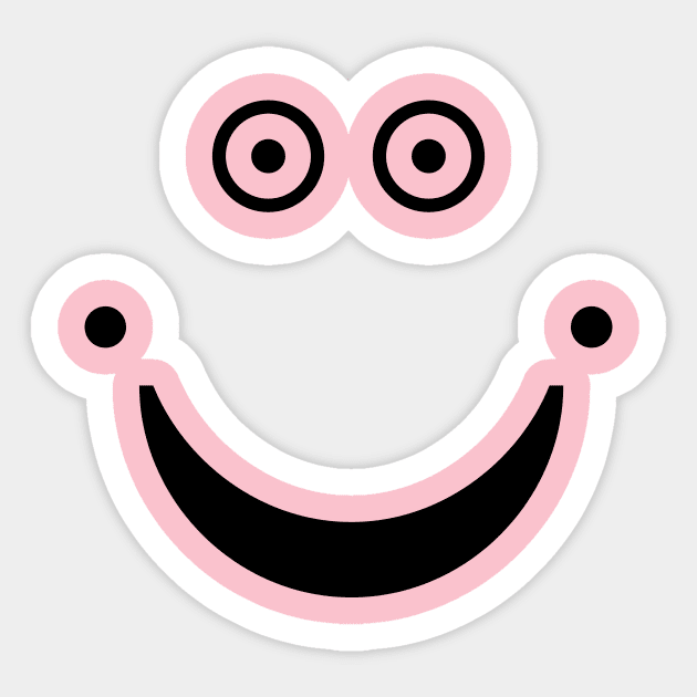 SMILLING FACE Sticker by SEK DESIGNS